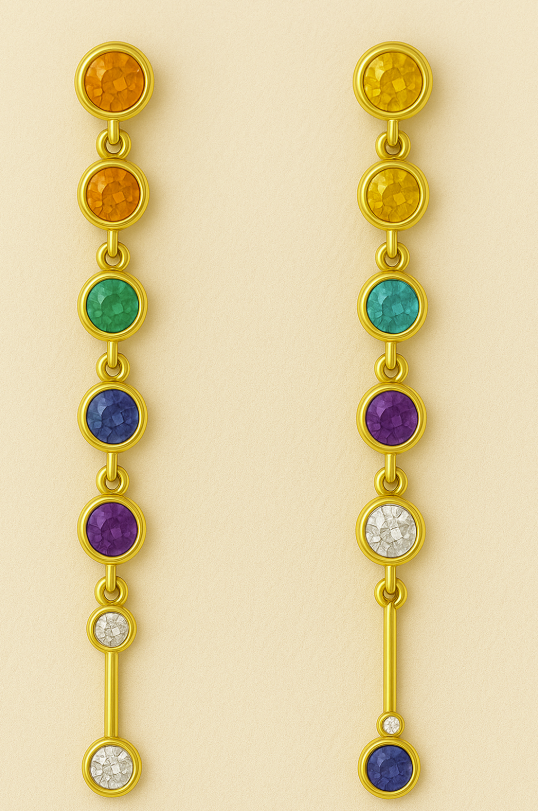 Chakra Ladder Earrings