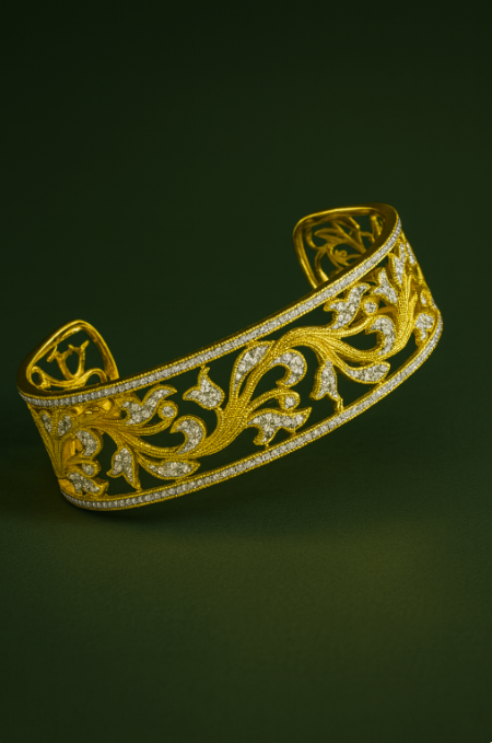 Golden Vine Cuff Bracelet