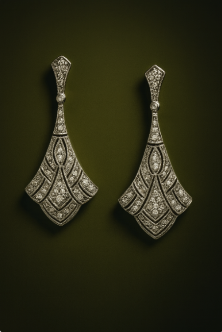 Deco Petal Drop Earrings