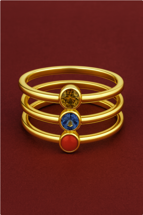 Trilogy Ring — 3-stone past/present/future