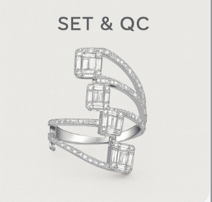 Setting and quality control stage