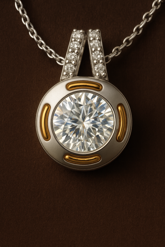 Stitch Pendant Necklace