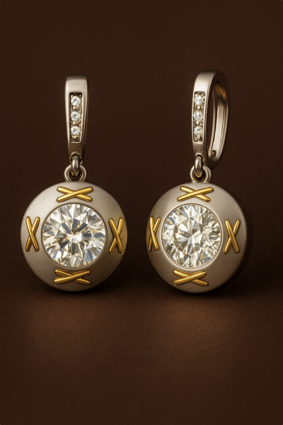 Stitch Drop Earrings