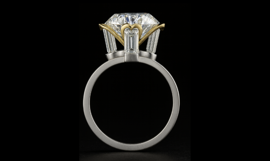 tapered ring - initials