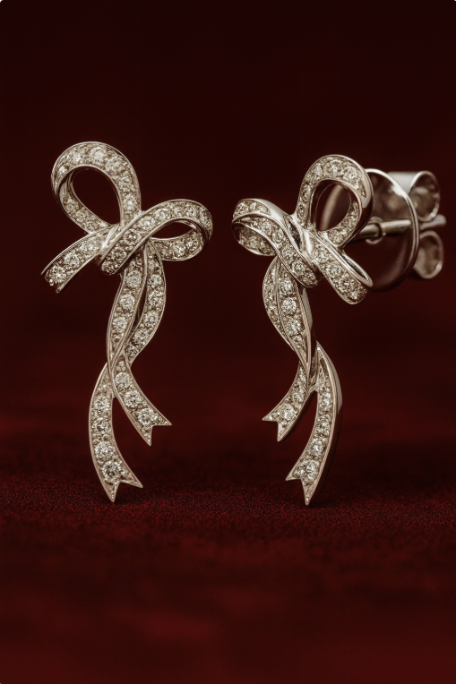 Ribbon Bow Earrings
