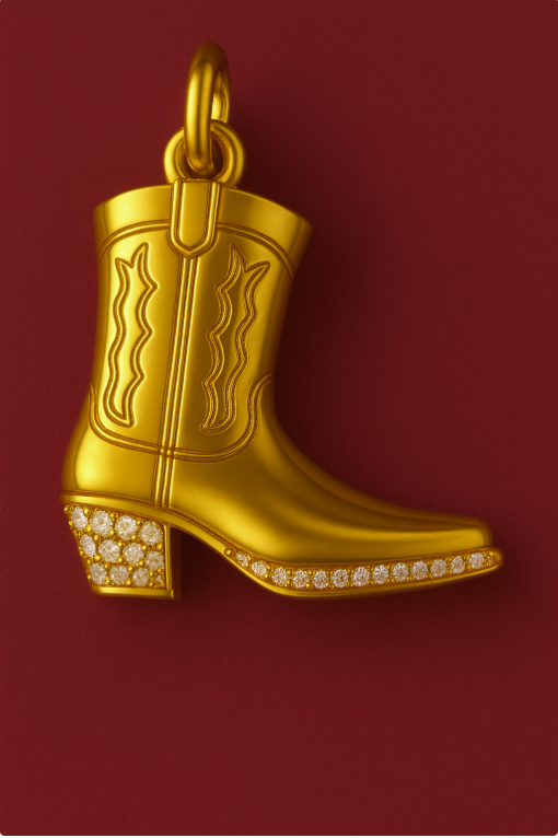Cowboy Boot Charm