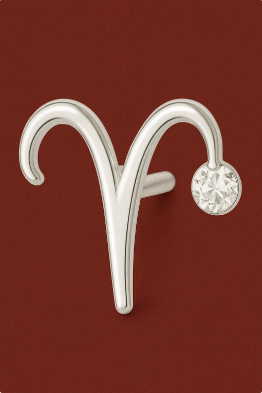 Aries Zodiac Stud