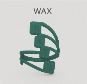 Wax and casting stage